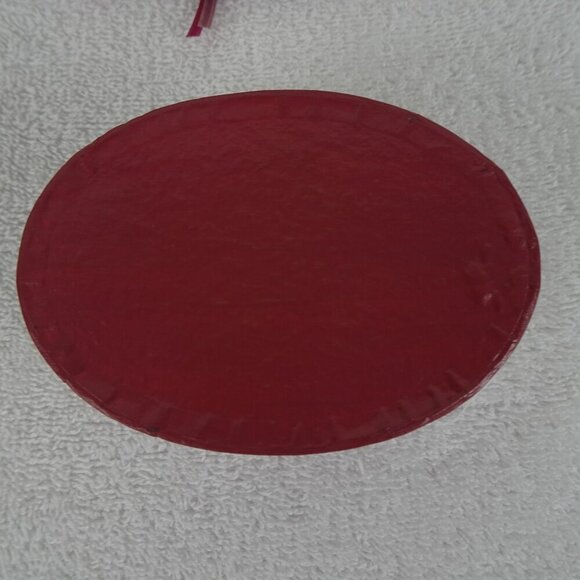 Vintage Sewing Box Pin Cushion Thread Button Organizer Storage 4 Inches Pink - Picture 10 of 10